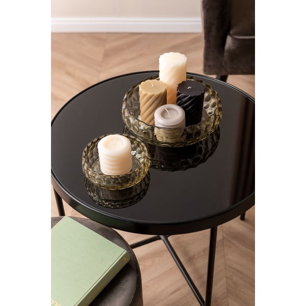 Candela grigia a strati, altezza 7,5 cm Layered Circles - PT LIVING-image-3