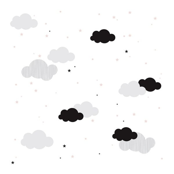 Carta da parati per bambini 50 cm x 280 cm Clouds - Dekornik