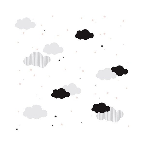 Carta da parati per bambini 50 cm x 280 cm Clouds - Dekornik