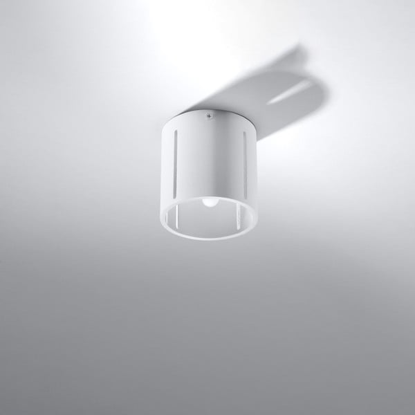 Lampada da soffitto bianca con paralume in metallo Vulco - Nice Lamps