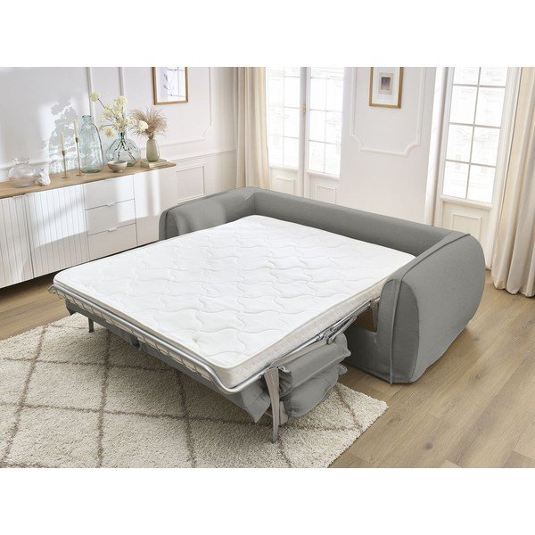 Divano grigio scuro per il riposo quotidiano/allungabile 216 cm Archimede – Bobochic Paris-image-1