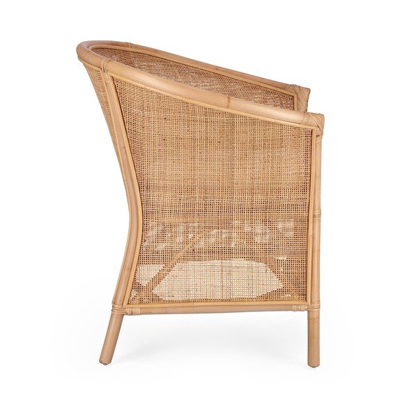 Poltrona da esterno di colore naturale in rattan Adelfa – Bizzotto-image-3