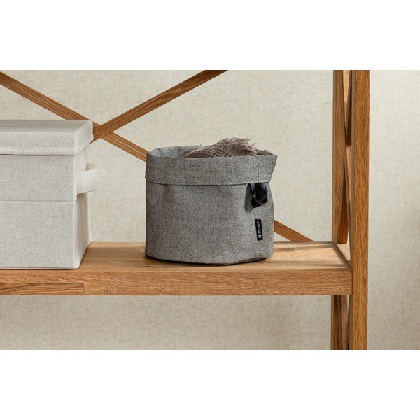Cesto in tessuto ø 20x20 cm Soft Storage Round – Bigso-image-2