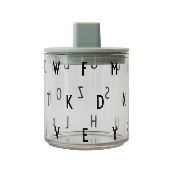 Coperchio verde per tazza per bambini, ø 7 cm - Design Letters-image-3