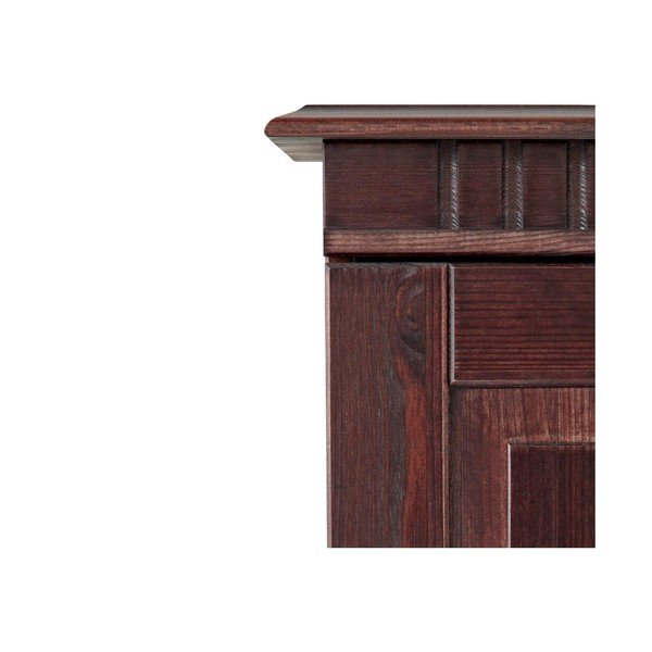 Madia in legno di pino marrone 100x35 cm Cubrix - Støraa-image-3
