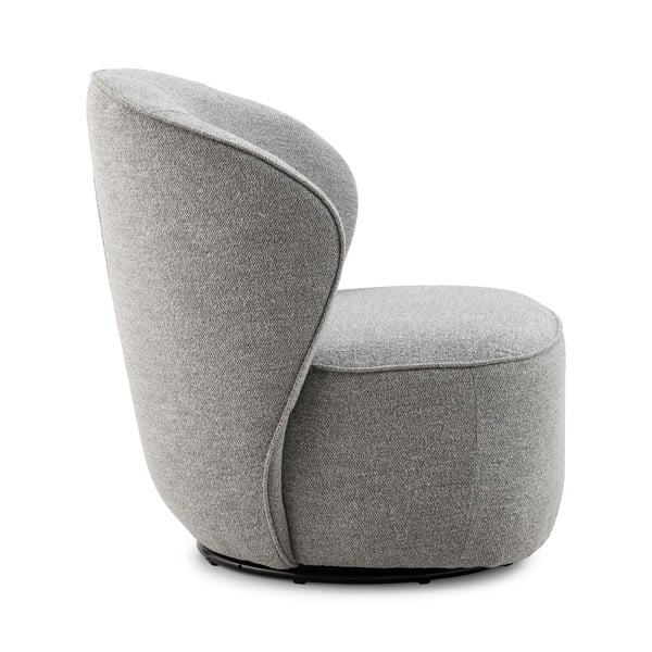 Poltrona grigio chiaro girevole Edna – MOME-image-2