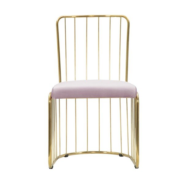 Set di 2 sedie rosa con design dorato Sedia - Mauro Ferretti-image-4