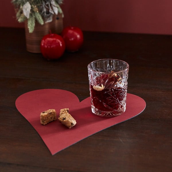 Tovaglietta in eco pelle 30x30 cm Heart Nupo – LIND DNA-image-1