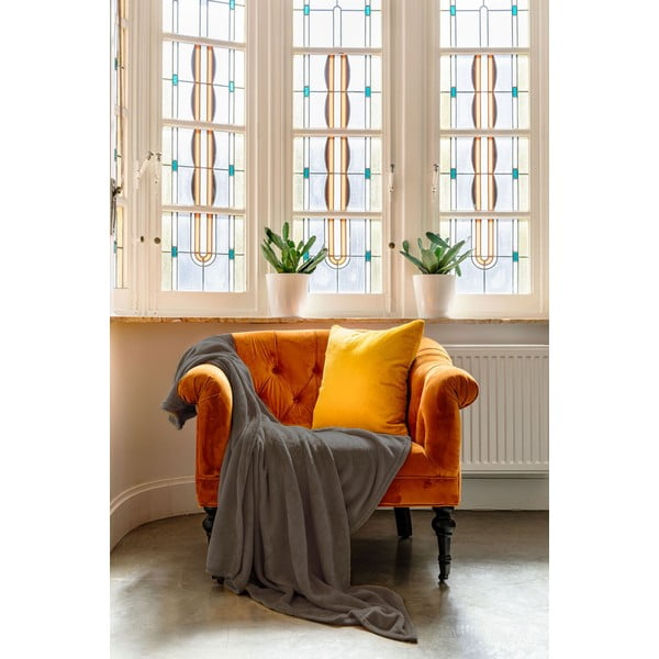 Coperta in micropile grigia, 130 x 160 cm - Tiseco Home Studio-image-1