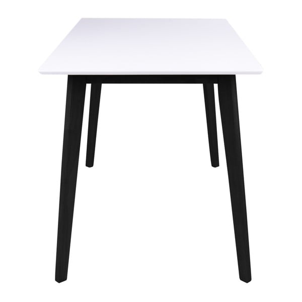 Tavolo da pranzo bianco con struttura nera , 120 x 70 cm Vojens - Bonami Essentials-image-2