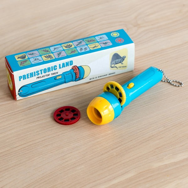 Proiettore tascabile per bambini con dinosauri , 16 immagini Prehistoric Land - Rex London-image-4