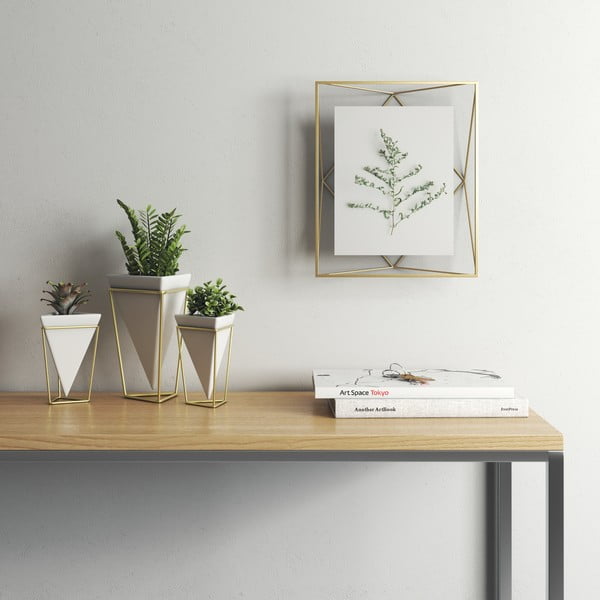 Cornice da appoggio/parete in metallo color oro 25x30 cm Prisma - Umbra-image-4