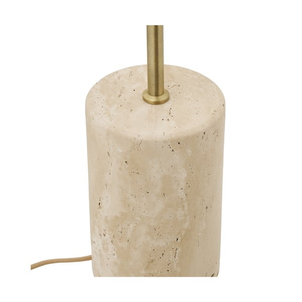 Lampada da terra beige con paralume in metallo (altezza totale 155 cm) Sheffield – House Nordic-image-4