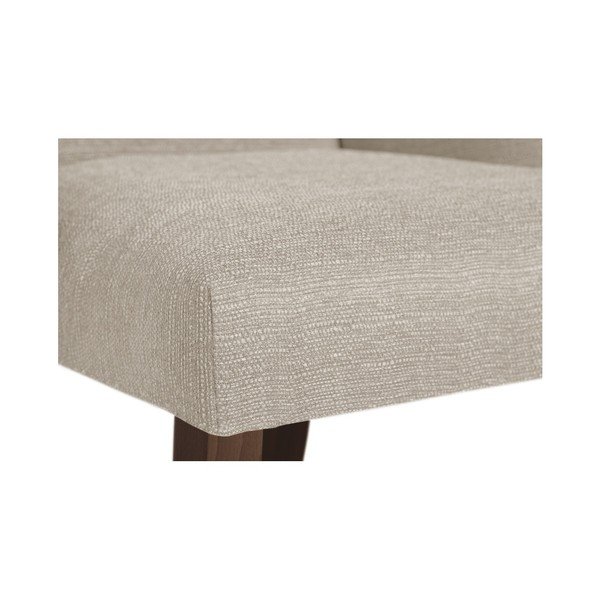 Sedia bianco crema con gambe in legno di faggio marrone scuro Absolu - Ted Lapidus Maison-image-1