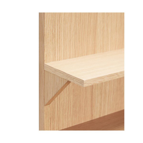 Mensola da parete a 3 ripiani in rovere naturale 40 cm Straight - Hübsch-image-3