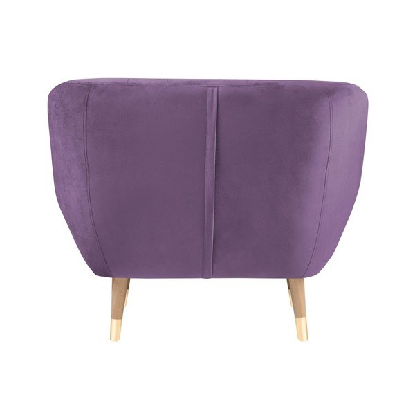 Poltrona in velluto viola Benito - Mazzini Sofas-image-4