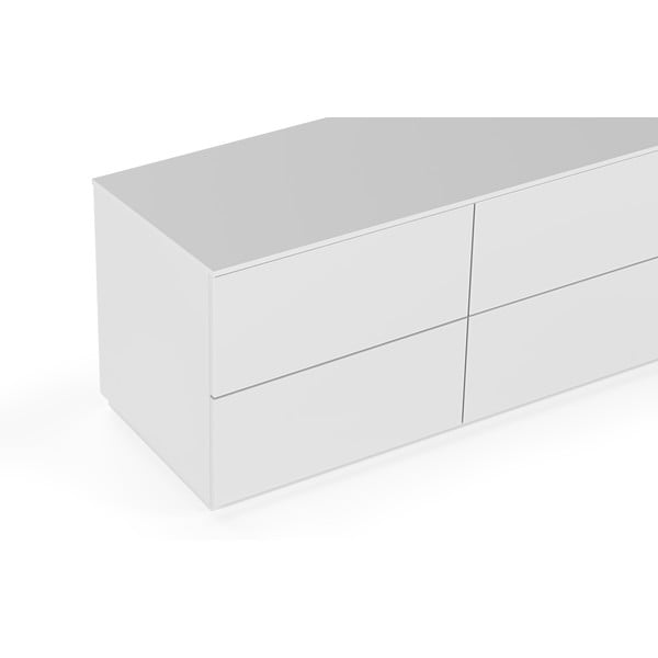 Cassettiera bassa bianca 120x54 cm Join - TemaHome-image-1