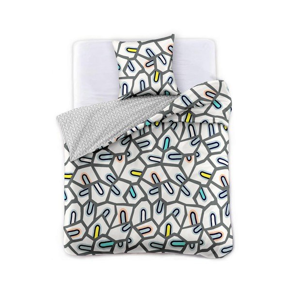 Biancheria da letto matrimoniale Insanity Louny in cotone sateen, 200 x 220 cm - DecoKing