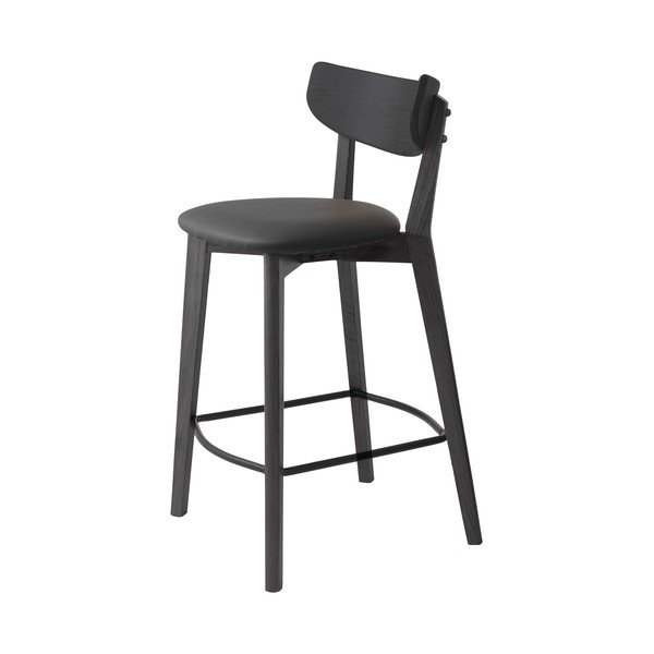 Sgabello da bar nero (altezza seduta 67 cm) Pero - Unique Furniture-image-2