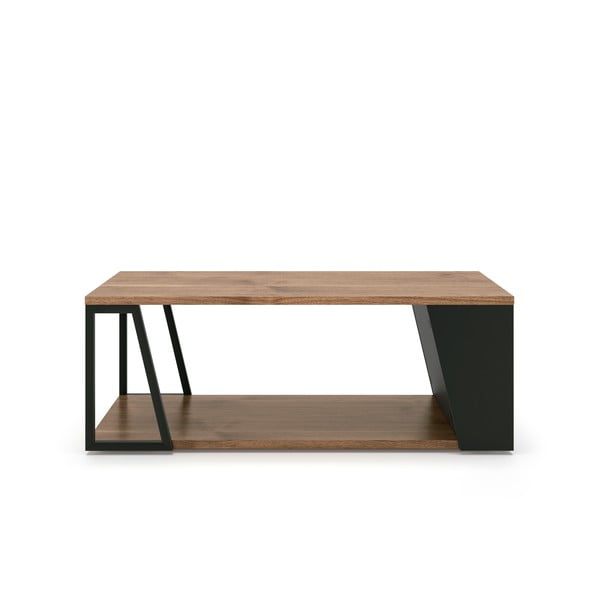Tavolino con piano in legno di noce 100x55 cm Albi - TemaHome