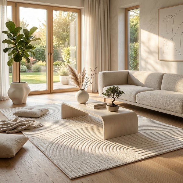 Tappeto crema 120x170 cm Whirl - ESTE-image-1