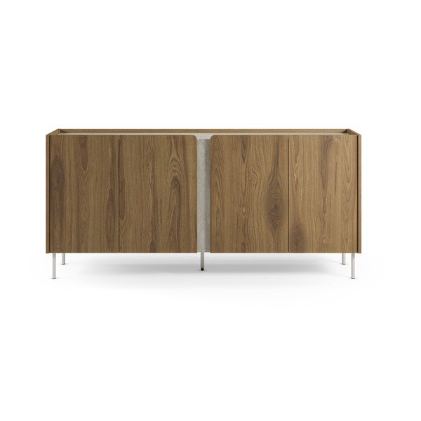 Credenza di colore naturale con effetto rovere 180x83x40,5 cm Lucile – Marckeric