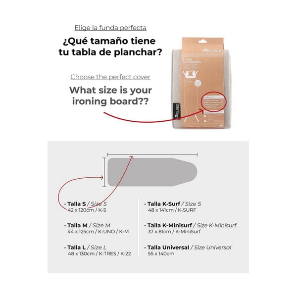 Copriasse da stiro 140x55 cm Universal – Rolser-image-1