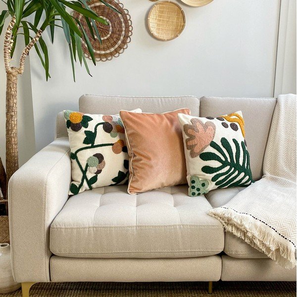 Set di 2 federe in cotone , 43 x 43 cm Flores - Joynodes-image-1
