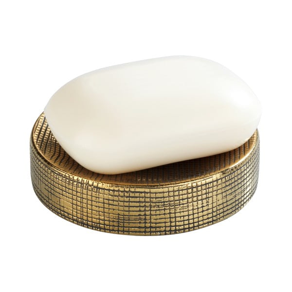 Portasapone in ceramica dipinto a mano con decorazione dorata Badi - Wenko-image-3