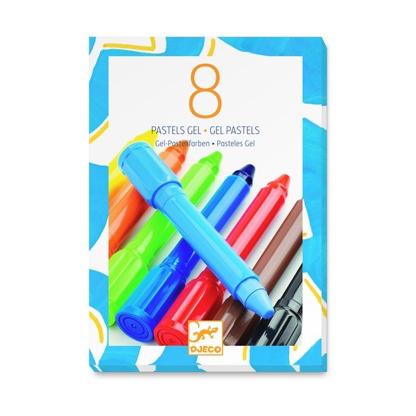 Set di 8 pastelli in gel Classic - Djeco-image-1