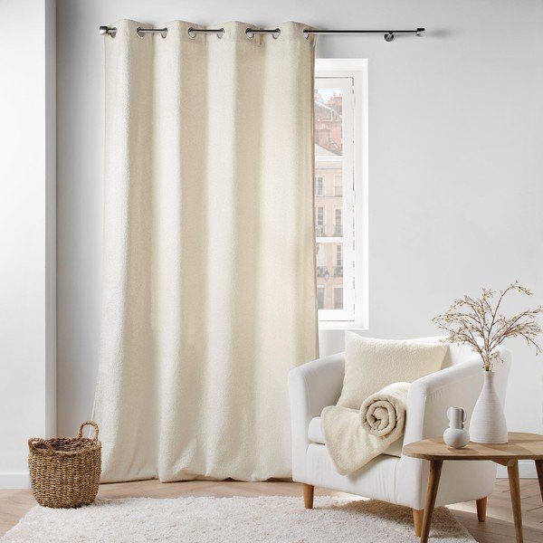 Tenda bouclé crema 140x240 cm Wooly - douceur d'intérieur-image-3
