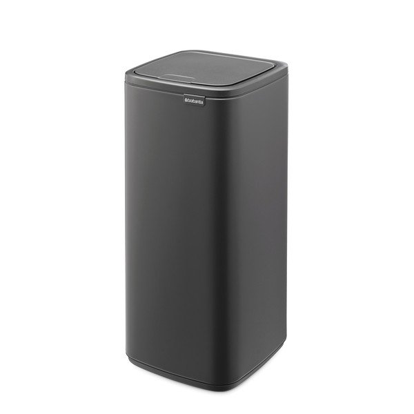 Cestino per la spazzatura grigio scuro in acciaio touch 30 l Bo Touch – Brabantia