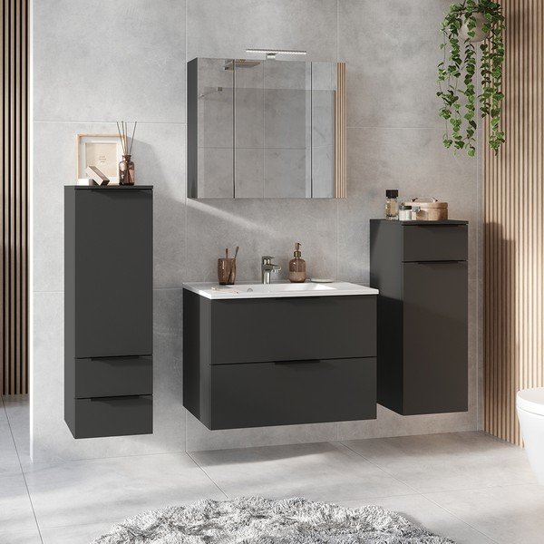 Set da bagno antracite Crandon - Germania-image-1
