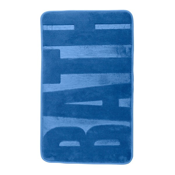 Tappeto da bagno blu con memory foam , 80 x 50 cm - Wenko