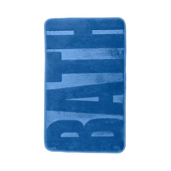 Tappeto da bagno blu con memory foam , 80 x 50 cm - Wenko