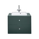 Mobile sospeso verde scuro con lavabo senza miscelatore 80x62 cm Color Bath - Tom Tailor