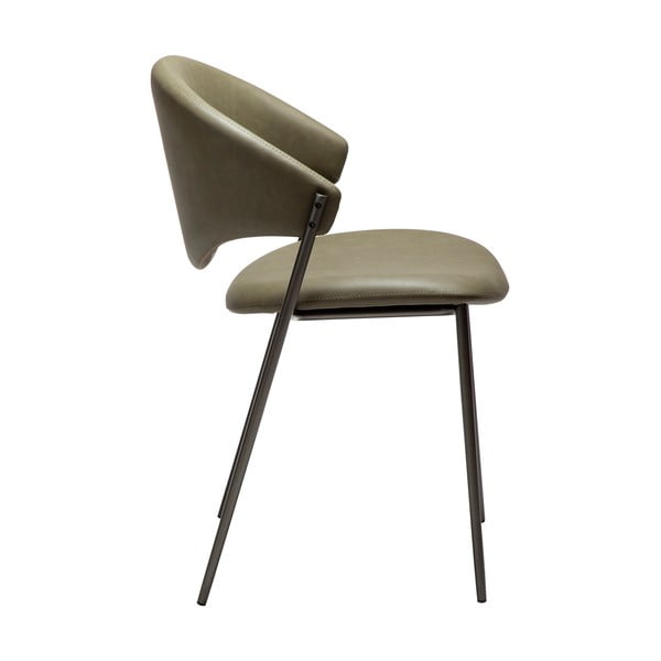 Sedia da pranzo color kaki in similpelle Zone – DAN-FORM Denmark-image-2