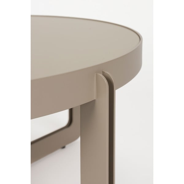 Tavolino da salotto rotondo beige ø 68 cm Centre – Zuiver-image-4