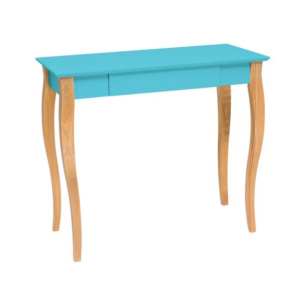 Scrivania turchese scuro Lillo, lunghezza 85 cm - Ragaba
