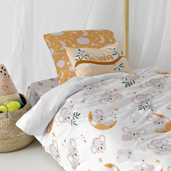 Biancheria da letto per bambini in cotone per letto singolo 140x200 cm Baby koala - Moshi Moshi-image-3