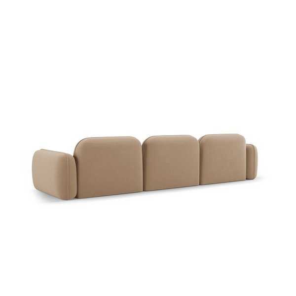 Divano in velluto beige 320 cm Audrey - Interieurs 86-image-3
