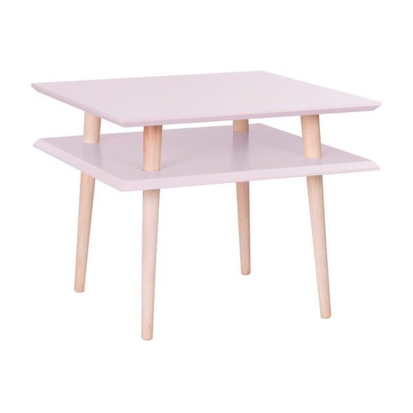 Tavolino rosa Quadrato, 55 x 55 cm - Ragaba