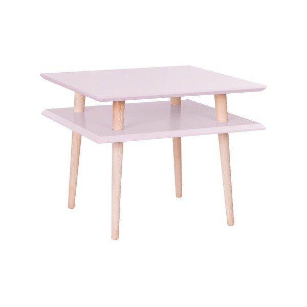 Tavolino rosa Quadrato, 55 x 55 cm - Ragaba