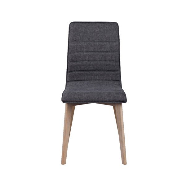 Sedia da pranzo grigio scuro con gambe grigio chiaro Grace - Rowico-image-2