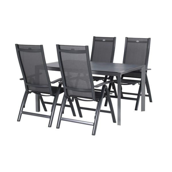 Sedia da giardino in metallo grigio scuro Aruba - Hartman-image-2