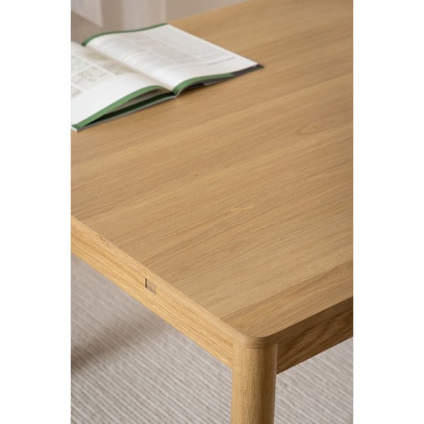 Tavolo da pranzo pieghevole in legno di quercia di colore naturale 100x200 cm Atlantic - Actona-image-3