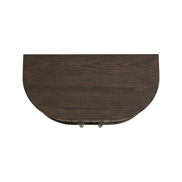 Comodino colore naturale scuro con effetto rovere da parete/con ripiani Meta – Unique Furniture-image-3