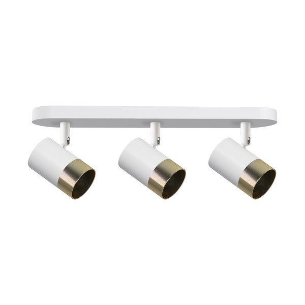 Lampada da soffitto con paralume in metallo bianco-oro 44x5,5 cm Tobi - Candellux Lighting