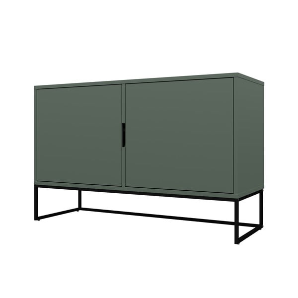 Credenza verde con gambe in metallo nero Lipp - Tenzo-image-3