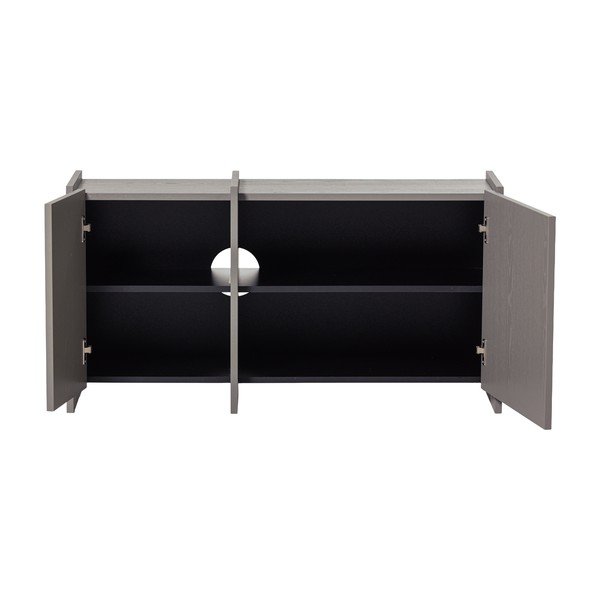 Mobile TV grigio con effetto frassino 102x53x44 cm Brock – WOOOD-image-3